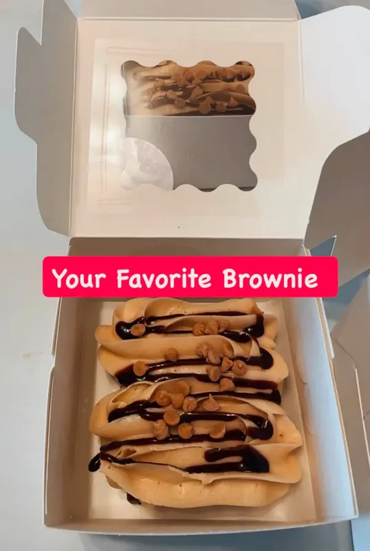 Your Favorite Brownie in a bakery box