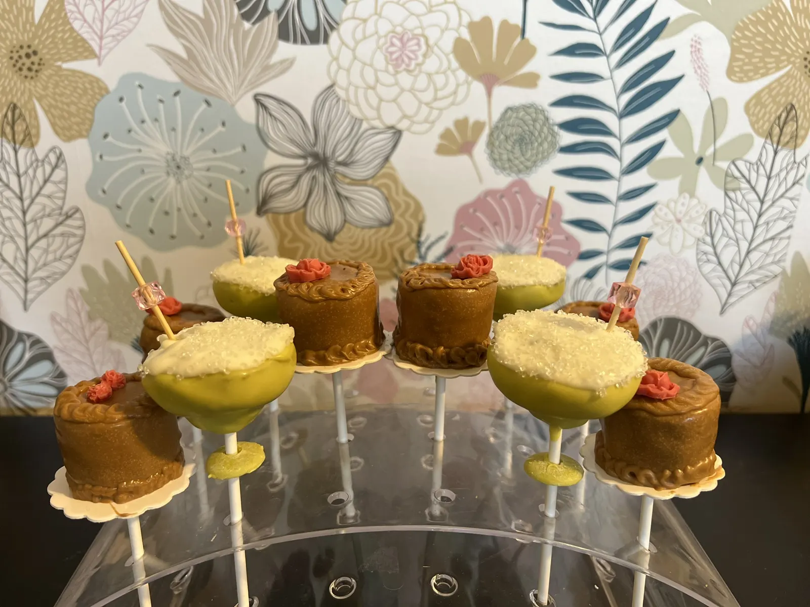 Mini treats on a stand