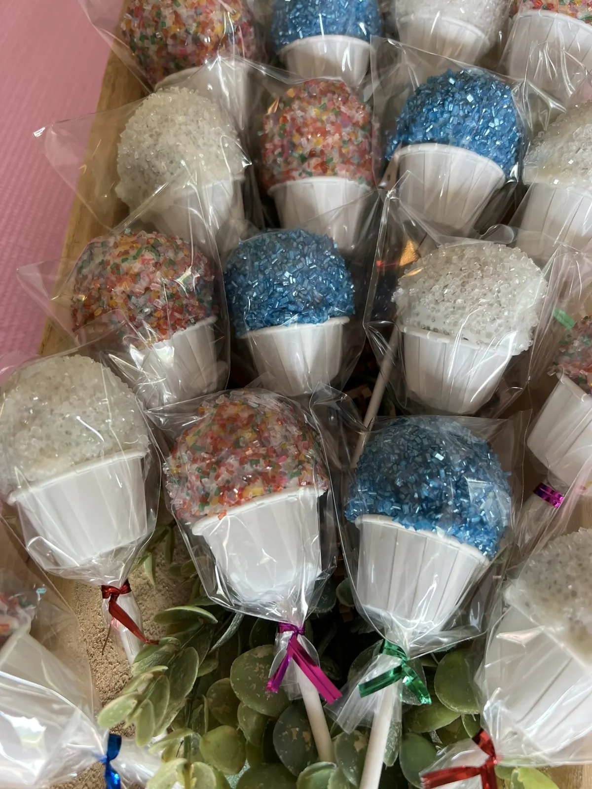 Sparkly cake pops